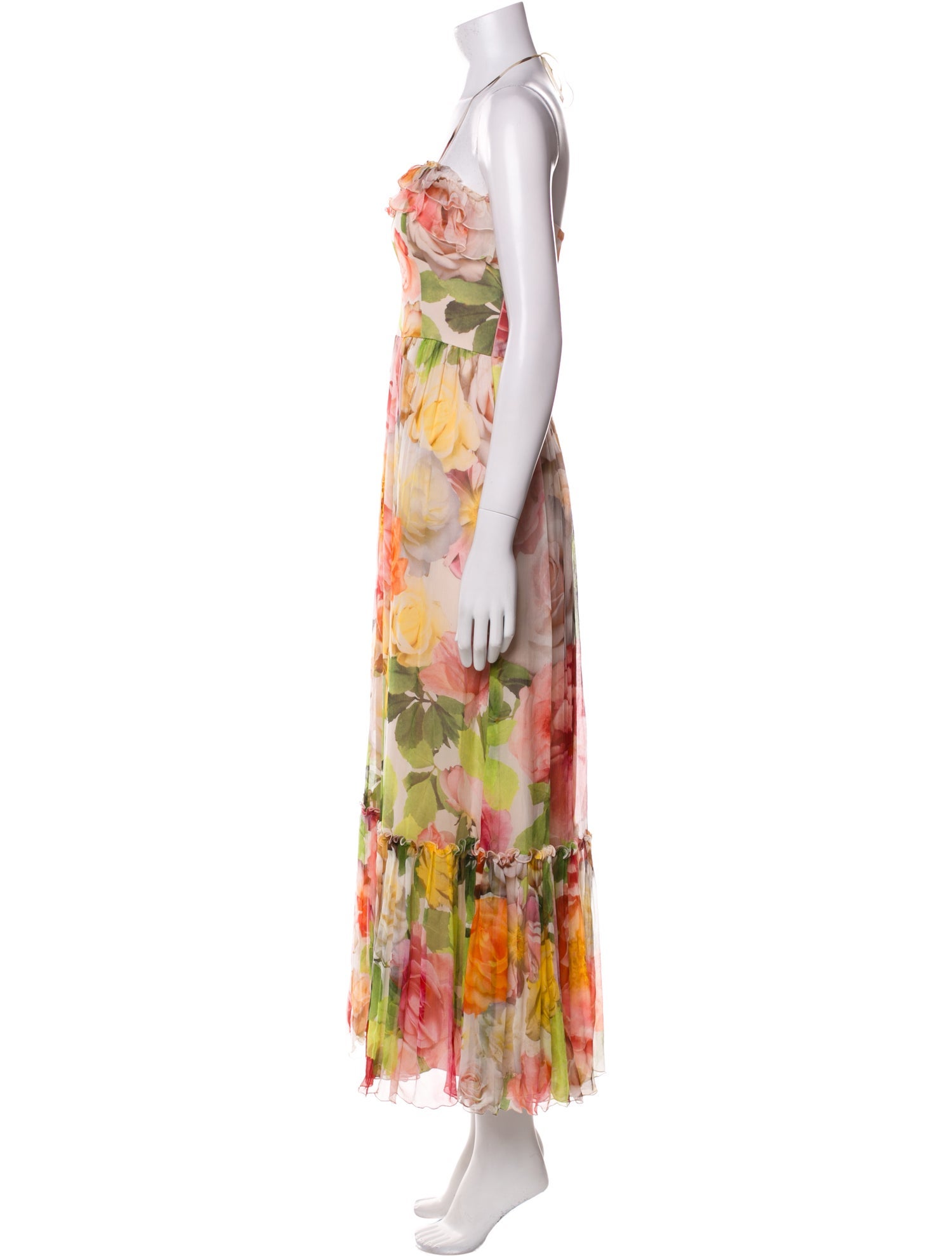 Blumarine Silk Midi Length Dress